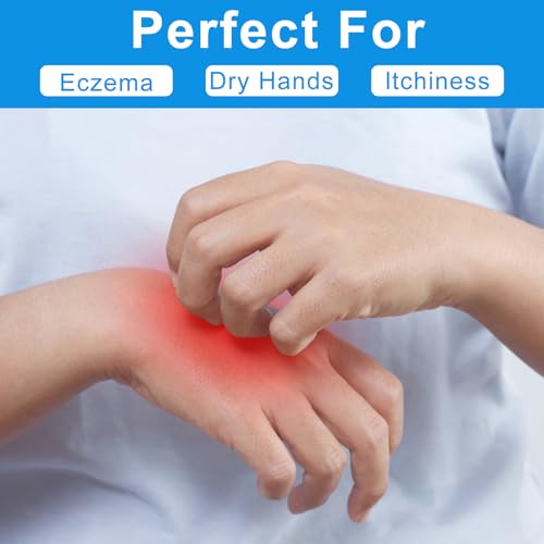 Premium Cotton Gloves for Moisturizing & Overnight Skin Care - White, Unisex