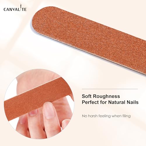 180 Grit Nail File Pack - Thin Emery Boards for Natural Nails, Reusable Manicure Tool, 12PCS Variation of 180/180 Grit / 12.0