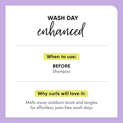 HASK Mega Slip Pre-Shampoo Detangler with Aloe Juice & Squalane for Wavy, Curly, Coily & Kinky Hair, Moisturizes, Adds Slip, Reduces Breakage, Vegan, Sulfate-Free, Cruelty-Free ? 12 fl oz