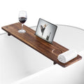 Acacia Wood Bathtub Caddy Tray - 34.6" Adjustable Bath Tray