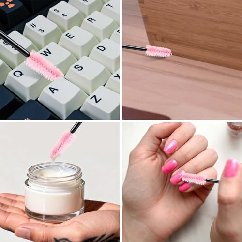 Tifanso 500PCS Disposable Lash Spoolies - Professional Eyelash & Eyebrow Brushes