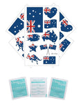 Australia Flag Temporary Tattoo Stickers with Removal Wipes