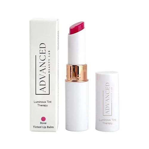 Luminous Tint Therapy Rose Lip Balm | Hydrating & Revitalizing Lip Care with Boanical Oils & Antioxidants | Enhances Natural Color, Softens, Smooths & Protects Against Environmental Stress