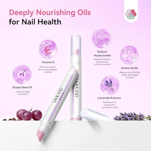 SAVILAND Cuticle Remover Pen - Ceramic Tip Oil Pusher (2-Pack)