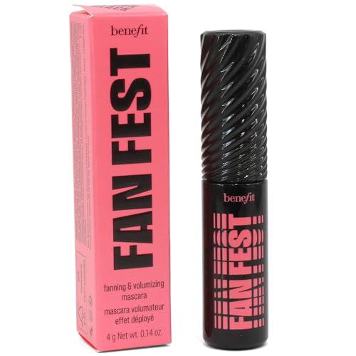 Benefit Cosmetics Mini Fan Fest Fanning & Volumizing Mascara Hyper Black, 0.07 Ounce (Pack of 1)