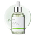 IUNIK Tea Tree Relief Vegan Serum for Acne-Prone Skin - Non-Sticky & Lightweight Facial Ampoule with Centella Asiatica for Soothing, Calming, and Balancing - Korean Skincare