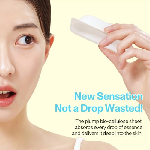 Bio-Cellulose Deep Moisture Face Mask, High-Adhesion Second Skin Sheet, Intensive Hydration & Skin Barrier Care, Korean Skincare