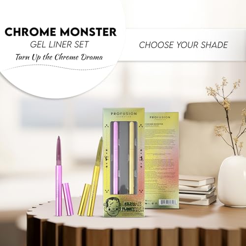 Profusion Monster Bash Chrome Gel Liner Set, 2-Piece Metallic