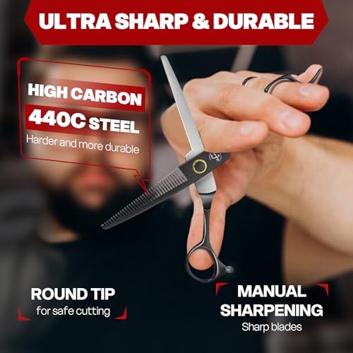 Professional 6.8" Thinning Shears - Japanese 440C Stainless Steel
