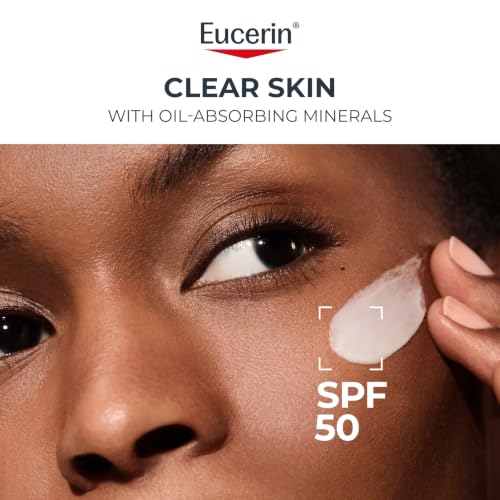 Eucerin Clear Skin Face Sunscreen SPF 50, 2.5 FL OZ