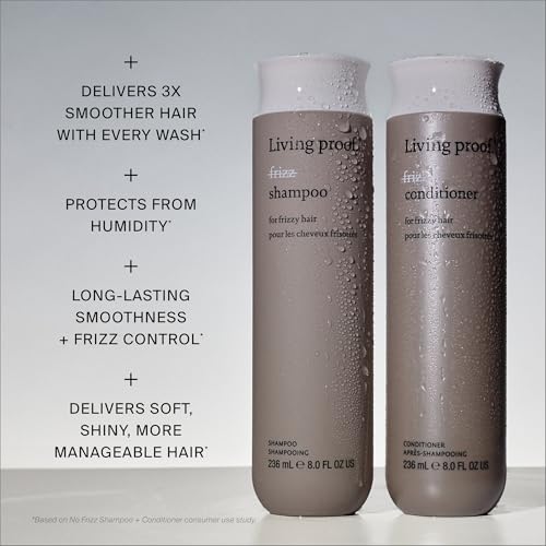 Living Proof No Frizz Shampoo & Conditioner Duo for Smoother Hair