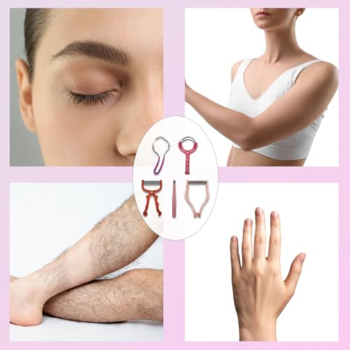 5-in-1 Facial Hair Remover Kit for Women - Spring Tweezer & Spring Hair Removal Tool