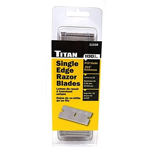 Titan 11038#12 Single Edge Razor Blade - 100 Piece