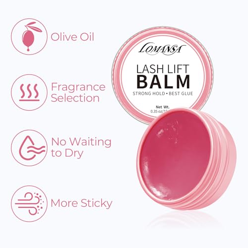 Lomansa Lash Lift Pads with Glue Balm Eyelash Perm Kit