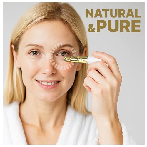 Retinol Under Eye Cream,Dark Circles,Wrinkles, Anti Aging and puffiness for Women and Men with Electric Massager