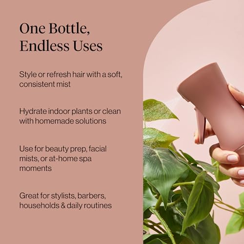 Kitsch Continuous Spray Bottle for Hair – 150ml Terracotta Fine Mist Sprayer