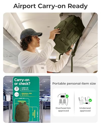 BAGSMART 17.3 inch Travel Backpack with Laptop Compartment & Shoe Bag
