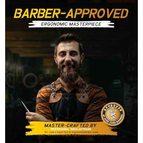 Professional Ergonomic Hair Cutting Scissors - SUS440C & Cobalt Stainless Steel Barber Shears - Fine Adjustment Tension - Premium Shears for Hair Cutting (6.0 Inches)