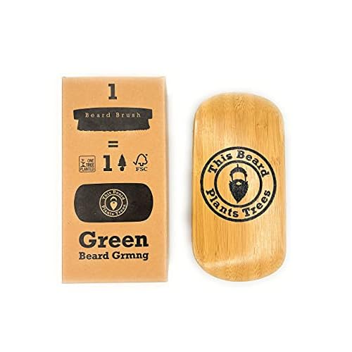 Big Boar Bristle Beard Brush from Green Beard Grmng - Boar Bristle & Bamboo