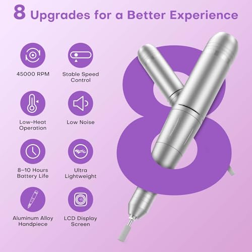 Professional Electric Nail Drill - Rechargeable Manicure & Pedicure Tool