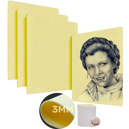 3mm Tattoo Practice Skin, 12x8 inch Double-Sided Thickened Blank Eyebrow Tattoo Fake Skin, Blank practice skin is ideal for beginners and tattoo artists