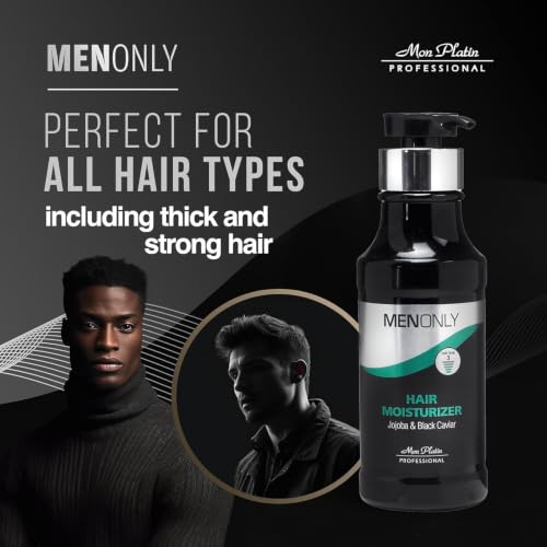 Mon Platin Black Caviar Hair Cream 400 ml – Leave-In Moisturizer with Jojoba & Avocado Oils