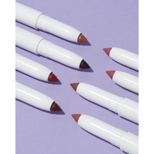 FLOWER BEAUTY Scribble Stick Lip Liner + Eyeliner - Smooth Application + Blendable - 2-in-1 Lip + Eye Liner (Mauvelous)
