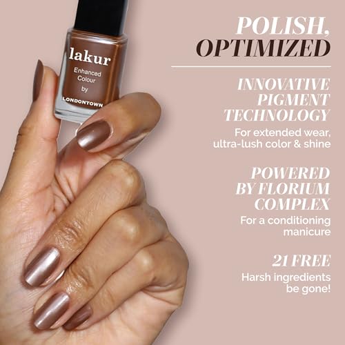 LONDONTOWN Vegan Nail Polish – Long-Lasting Nude & Brown Shades