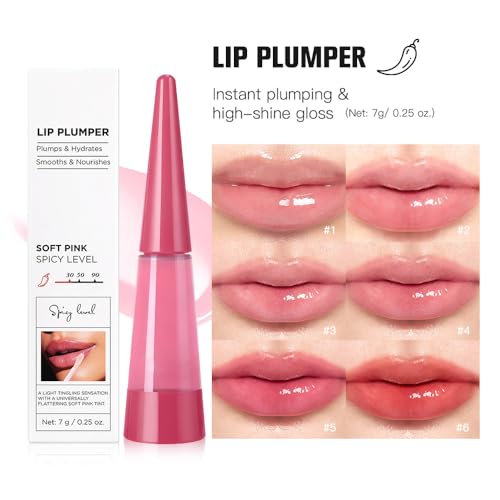 Mooppom 2-in-1 Lip Makeup Kit - 4 Nude Lip Liners & Plumper Gloss