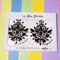 Topz Black Rhinestone Body Gems Sticker Temporary Tattoo