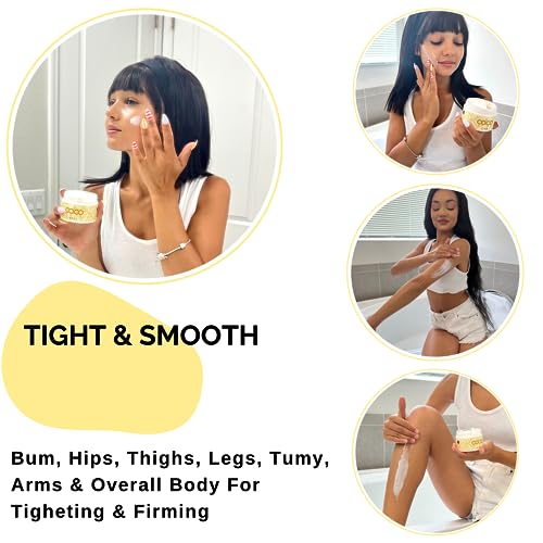 Cocobliss Skin Tightening Cream - Firming Lotion and Moisturizer for Bums, Legs, Tummy & Body - Hydrating with Guaran?, Coco Butter, A?a? Oil - Beautiful Glow and Vanilla Scent For men & women