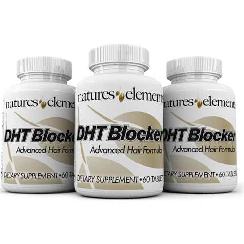 DHT Blocker ? Herbal Formula with Saw Palmetto, Fo-Ti & Beta-Sitosterol ? Supports Hair Regrowth & Gray Hair Reversal ? Non-GMO, Vegetarian - 60 Tablets - Pack of 3
