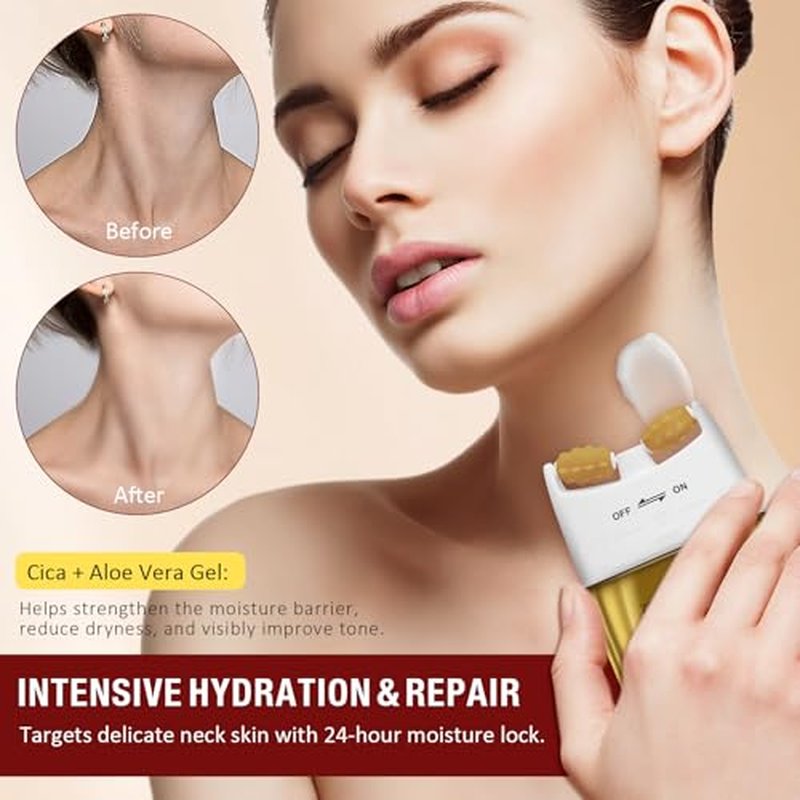 AH8 Neck Firming Cream with Hexapeptide - Intensive Moisturizing & Tightening Lotion for Crepey Skin, Supports Skin Comfort, All Skin Types - 4.23 oz