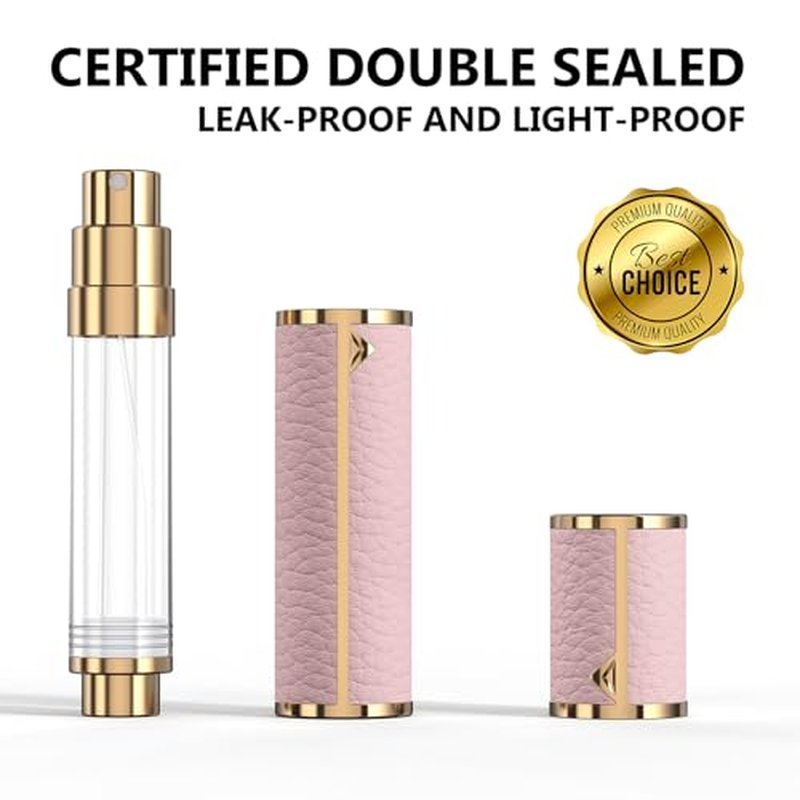 8ML Travel Perfume Atomizer - Refillable Leather Spray Bottle