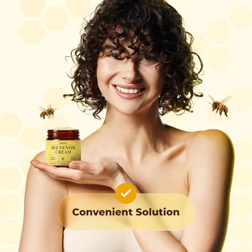 Bee Venom Cream | Hydrating, Smoothing, Firming, Wrinkle-Reducing | Comprehensive Bee Venom Skin Treatment Cream (Enhanced Formula)