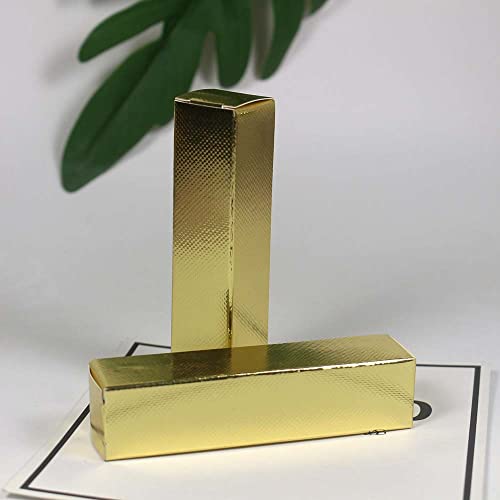 Golden Lipgloss Tube Box 5ml - 25 Pack (23x23x98mm)