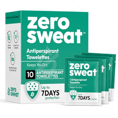 Clinical Strength Antiperspirant Wipes - Stop Excessive Sweat, 10 Pack