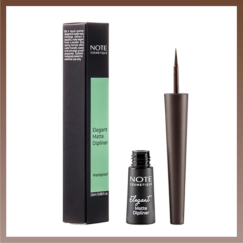NOTE Cosmetique Elegant Matte Dipliner - Waterproof Liquid Eyeliner