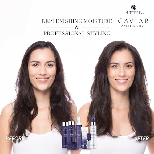 Alterna Haircare CAVIAR Anti-Aging Replenishing Moisture Leave-in Conditioning Milk, 5 Fl Oz | Detangles Dry Hair | Sulfate Free, Paraben Free