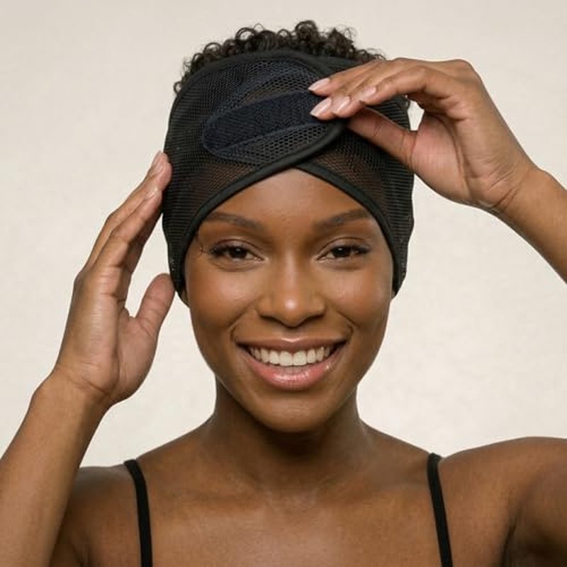DONNA Argan Mesh Wrap - Black Hair Wrap for Women