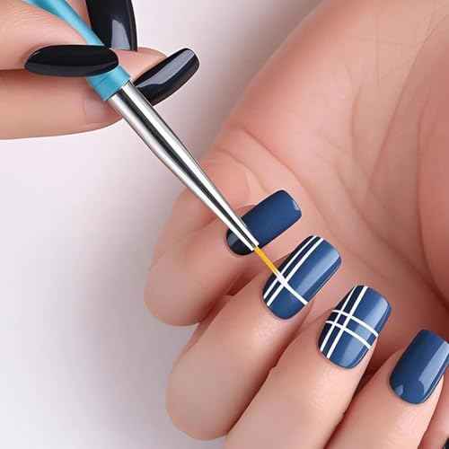 Nail Dotting Tools Set ? 5PCS Dual-Ended Dotting Pens & 3PCS Nail Art Brushes for DIY Nail Art, Painting & Design