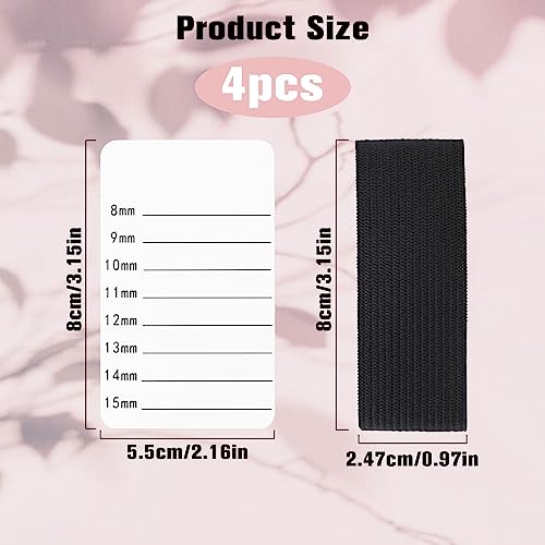 4 Pack Eyelash Extension Lash Trays with Adjustable Wrist Strap