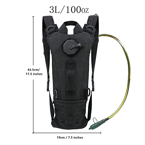 Zavothy Lightweight Hydration Backpack with 2L Water Bladder Water Backpack Hydration Pack for Cycling Running Biking Hiking Backpack Black