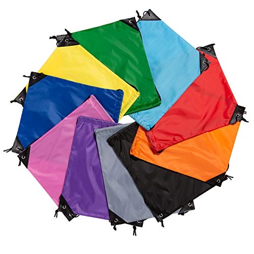 Vorspack 10-Pack Drawstring Bags - 15.7x13.3 Inches, 10 Colors