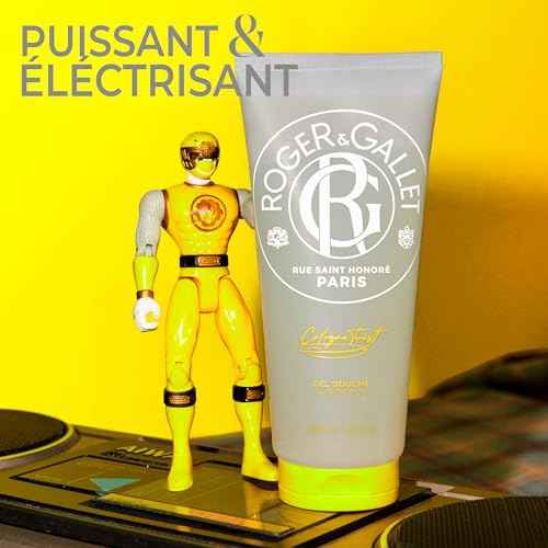 ROGER & GALLET Shower Gel Cologne Twist - Invigorating Citrus & White Woods - Enriched with Sage & Aloe Vera - Natural, Easy Rinse Formula - Vitalizing Organic Body Wash for Men & Women - 200ml