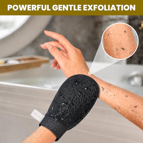 Premium Viscose Exfoliating Gloves for Shower - Deep Body Scrubber