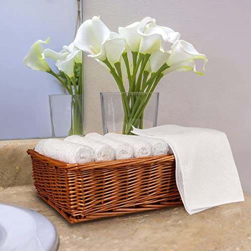 Orighty Microfiber Washcloths Bulk 50 Pack, 12x12 Soft