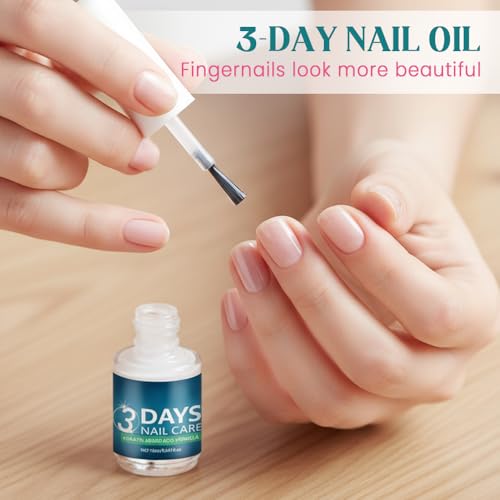 Keratin Nail Care Oil & Strengthener with Aloe Vera for Brittle Nails