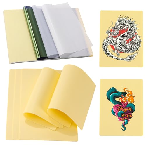 Tattoo Practice Skin Kit - 5pc Silicone Pads with Transfer Paper