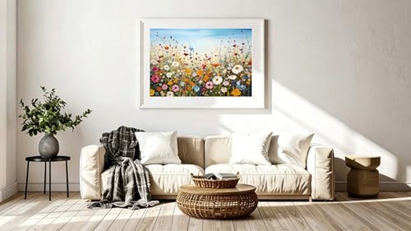 5D Diamond Painting Kit - Sea of Flowers Art for Adults & Beginners